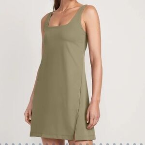 Old Navy Active Powersoft Army Green Athletic Dress Small Tennis Pickleball